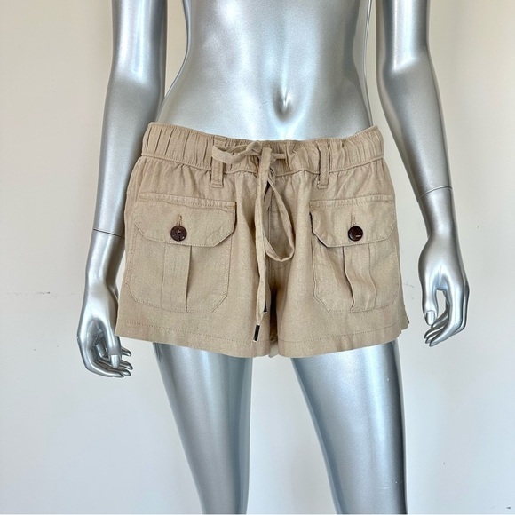 Happily Grey women linen short size L - Picture 1 of 6